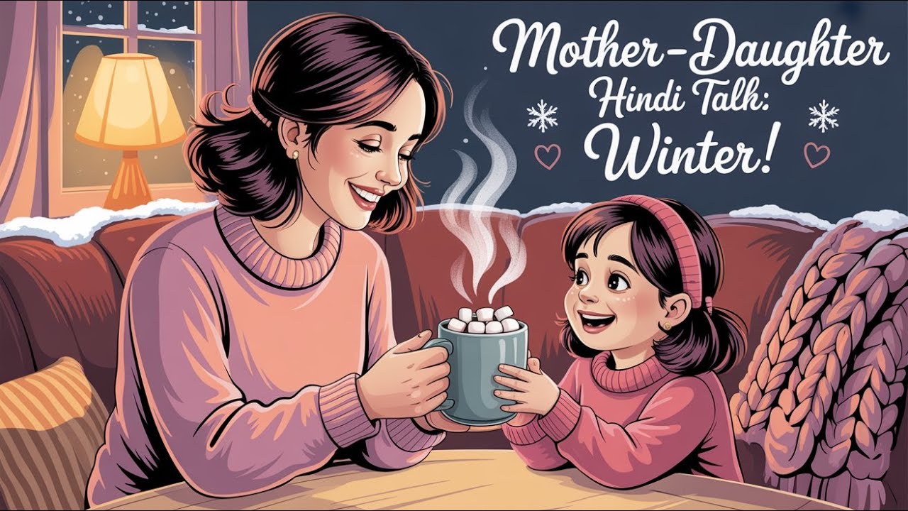 Simple Hindi Conversation for Beginners | Winter Season Talk | Mother & Daughter