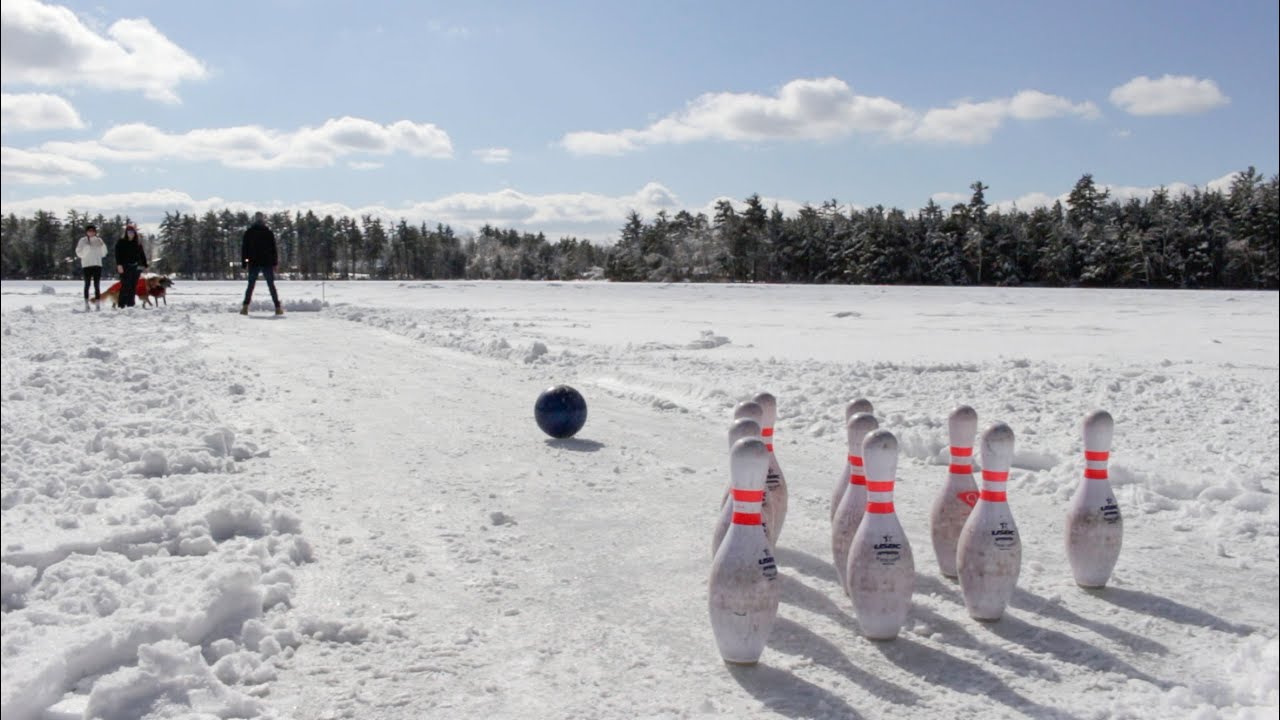 Ice Bowling Trick Shots
