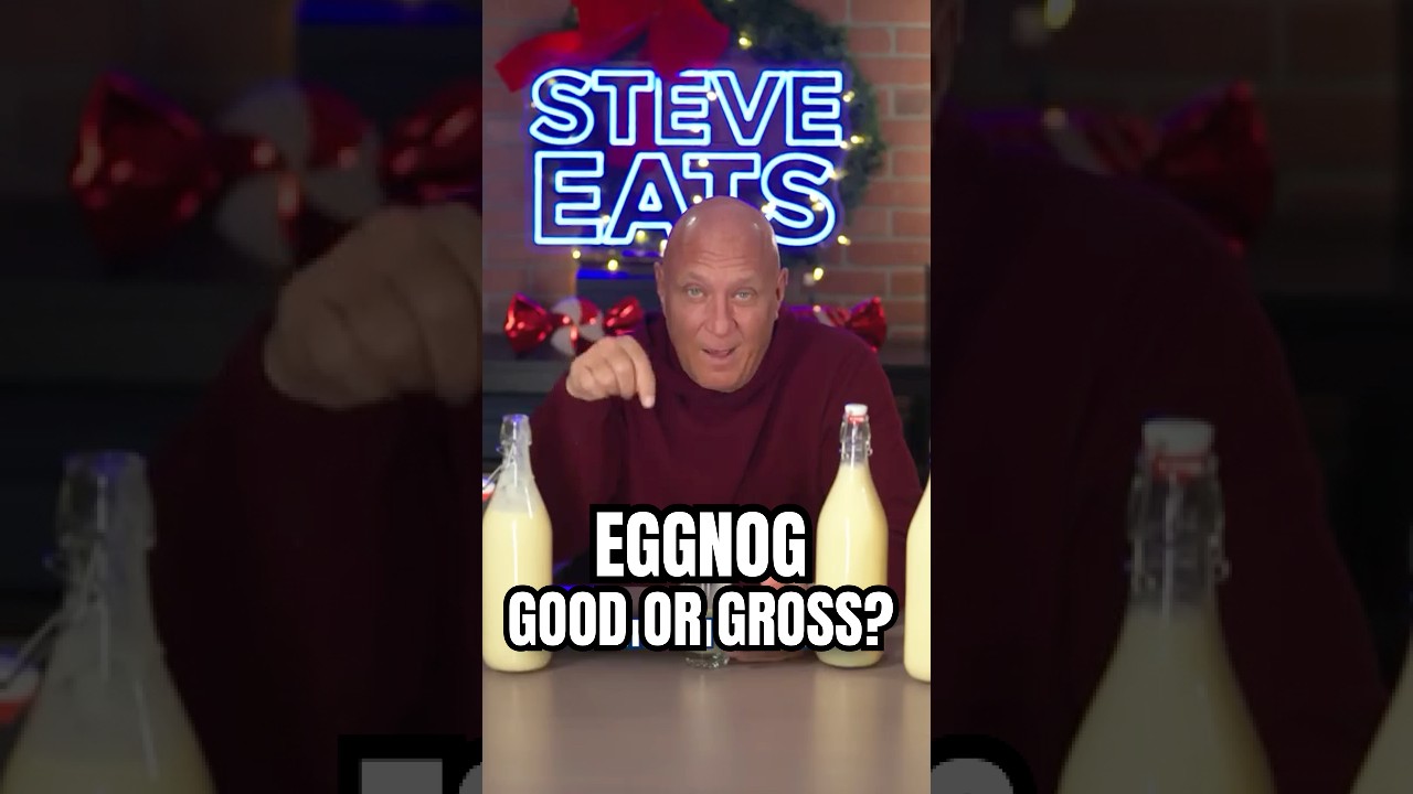 Controversial take... Eggnog is gross! #SteveEats