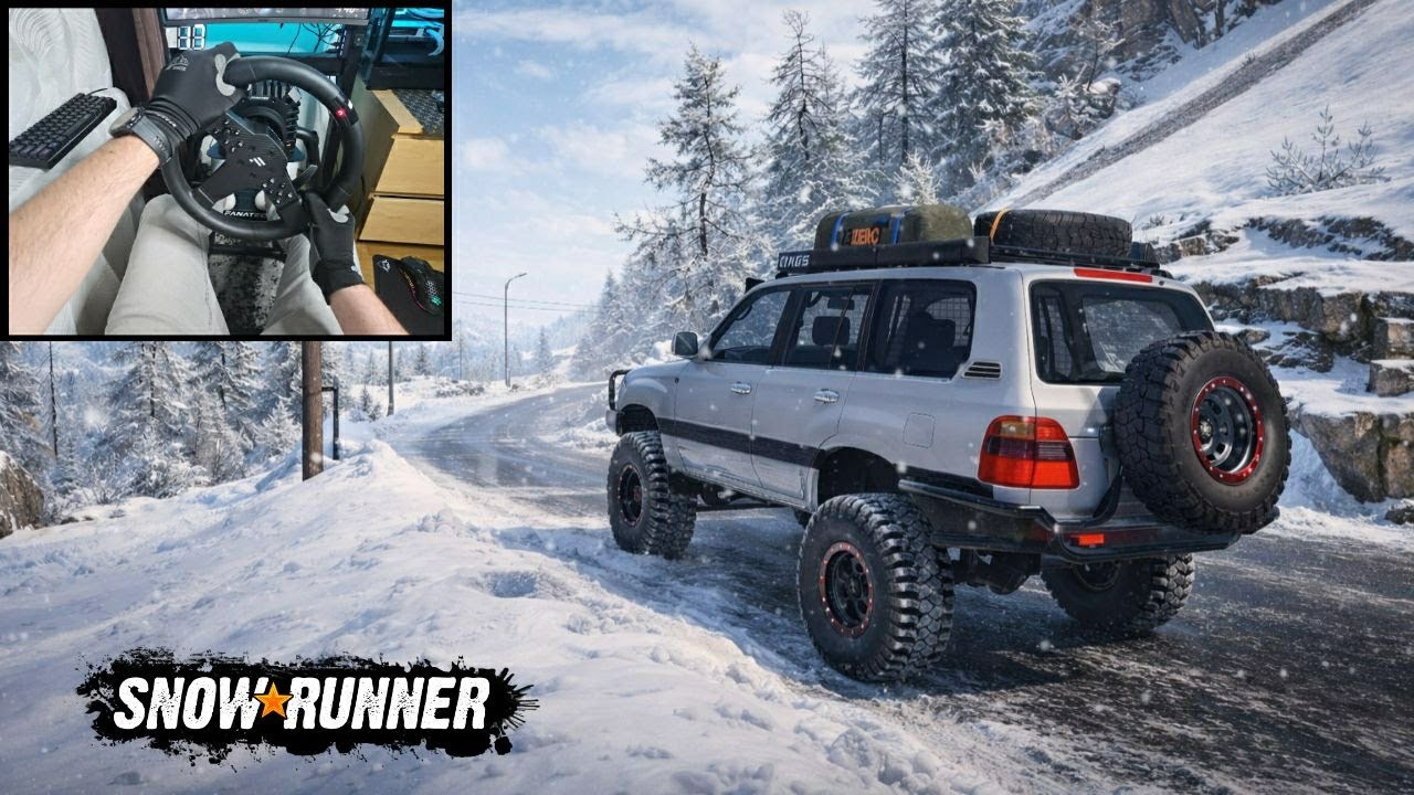 SnowRunner Expedition Gameplay | Toyota Land Cruiser 100 Off-Road in Snow ❄️ | Fanatec