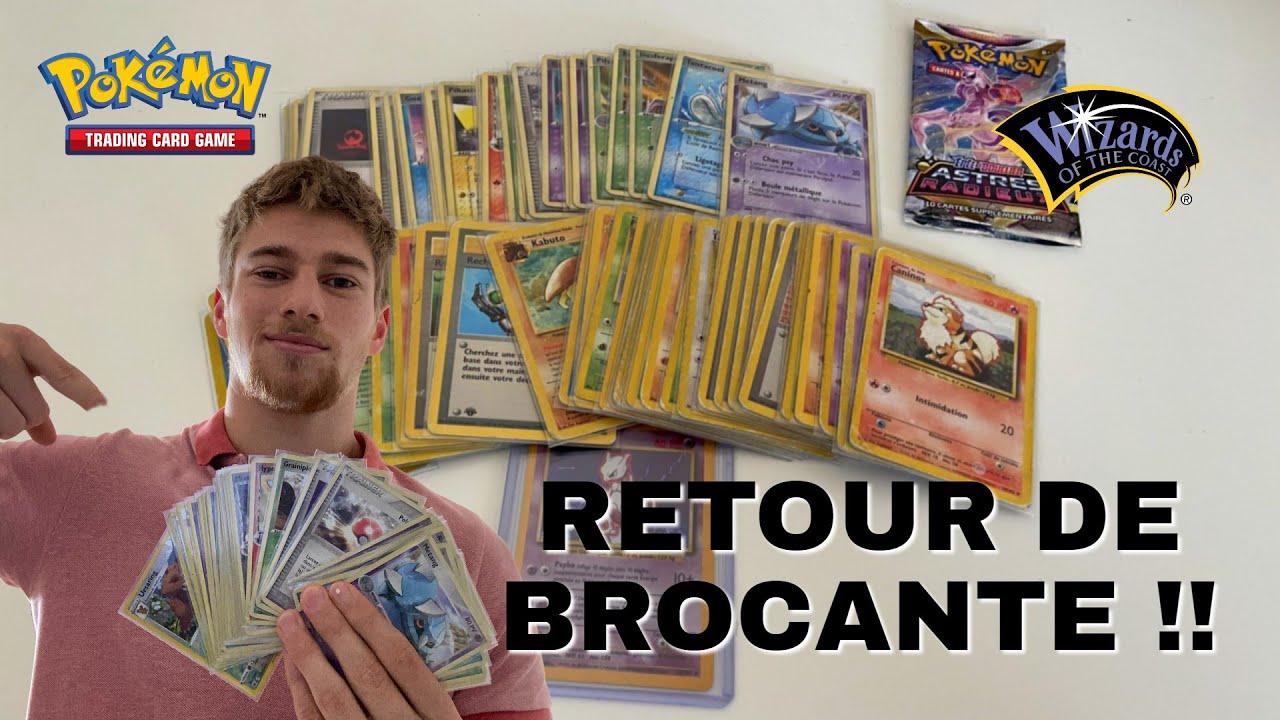 RETOUR DE BROCANTE POKEMON ! DES ANCIENNES CARTES