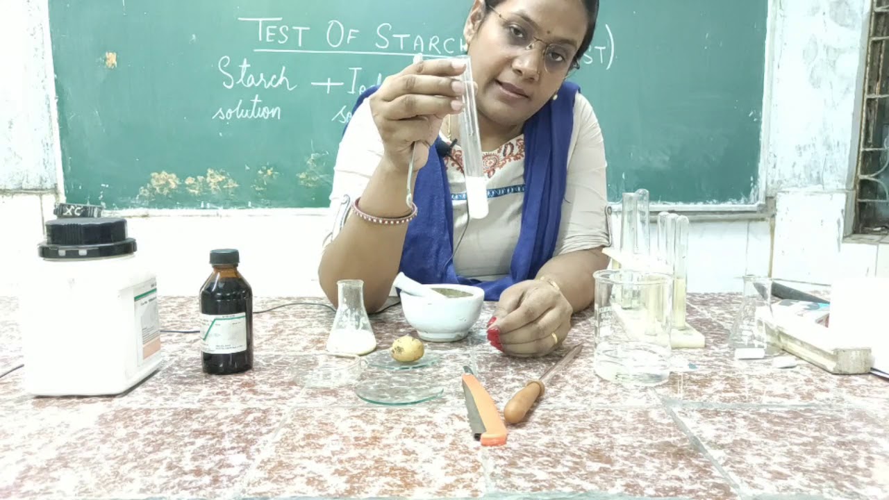 IODINE TEST OF STARCH( carbohydrates)