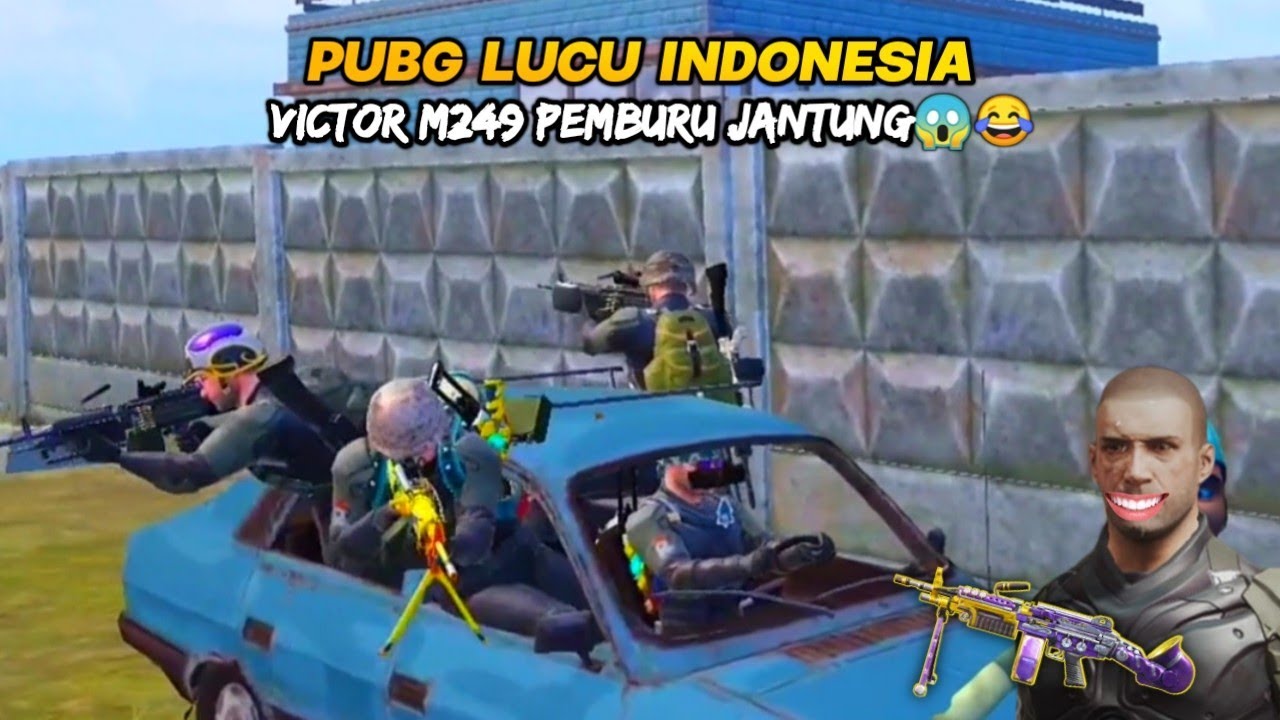 Pubg Lucu Indonesia : Victor squad m249 iq 9999+ pemburu jantungan😂 Victor Pubg Kocak🤣🤣