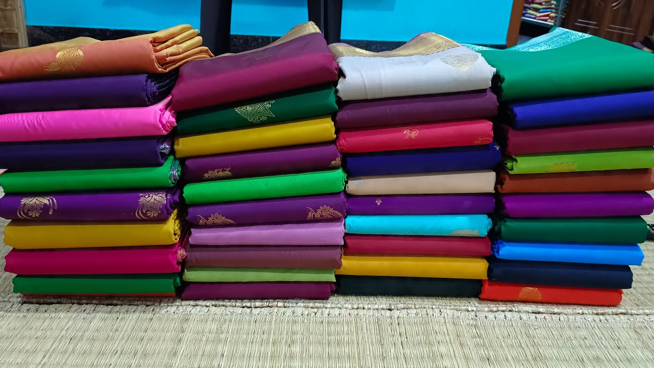 Body butta semi Kanchi Silk Sarees wts app 9962215462#trending