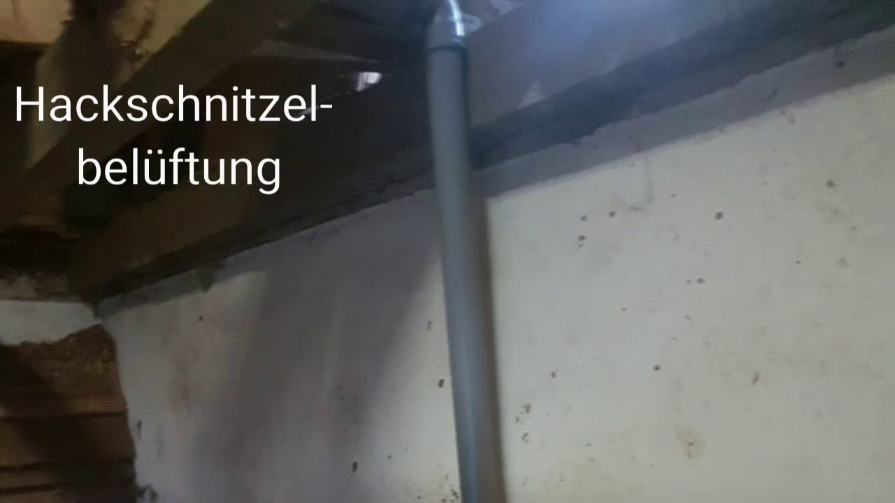 Hackschnitzeltrocknung mittels Bunkerbelüftung (Häcksler Bieber 84)