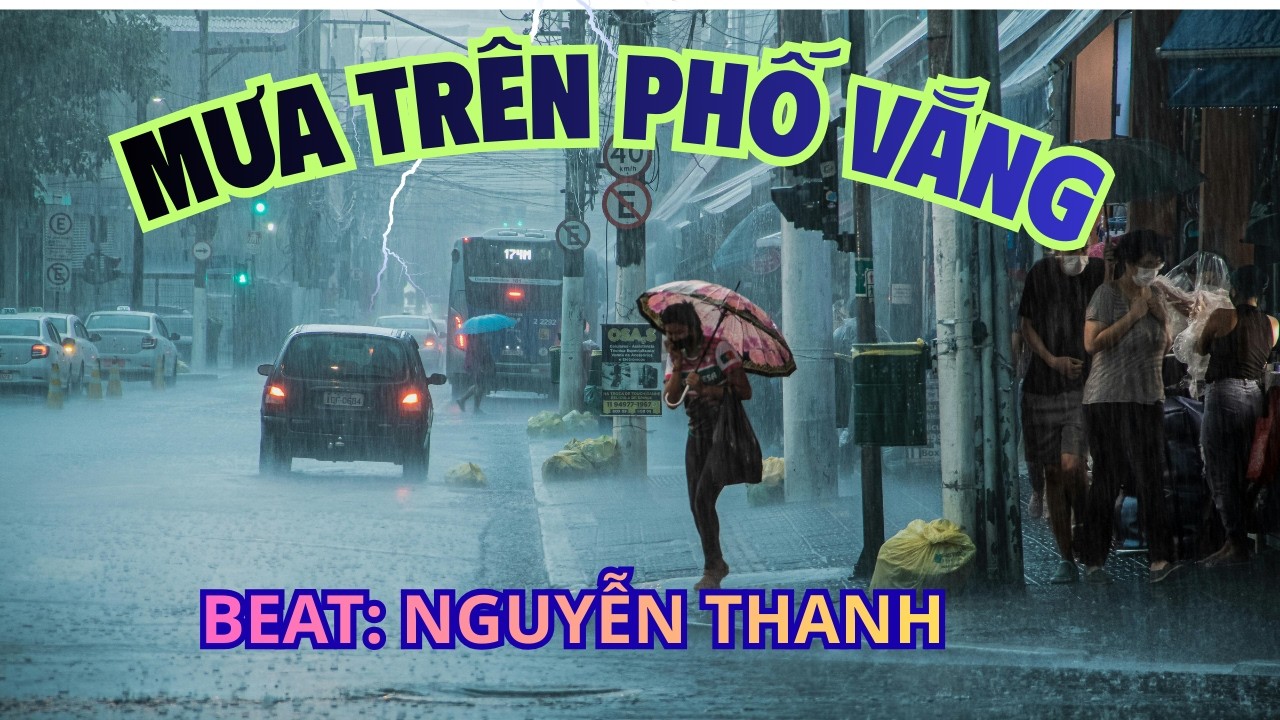 KARAOKE  TONE NAM MƯA TRÊN PHỐ VẮNG mp4 export