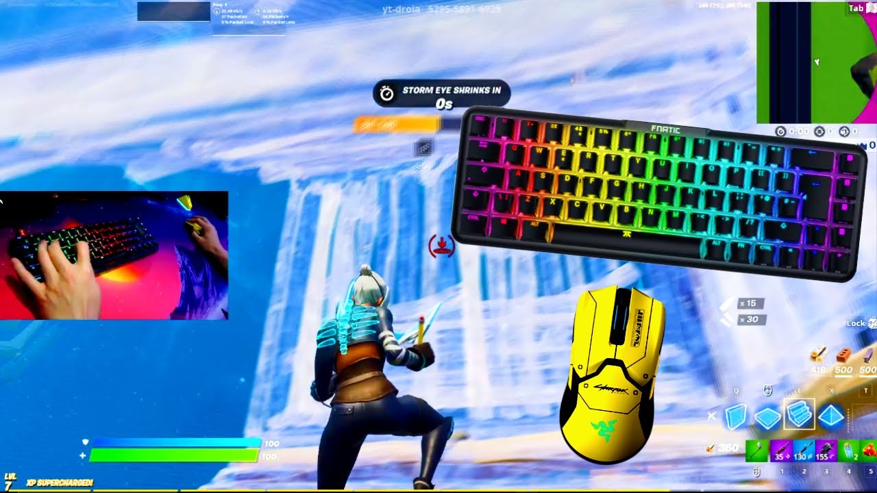 Fnatic Streak65 ASMR Chill🤩Satisfying Gameplay Keyboard Fortnite 240 FPS Smooth 4K