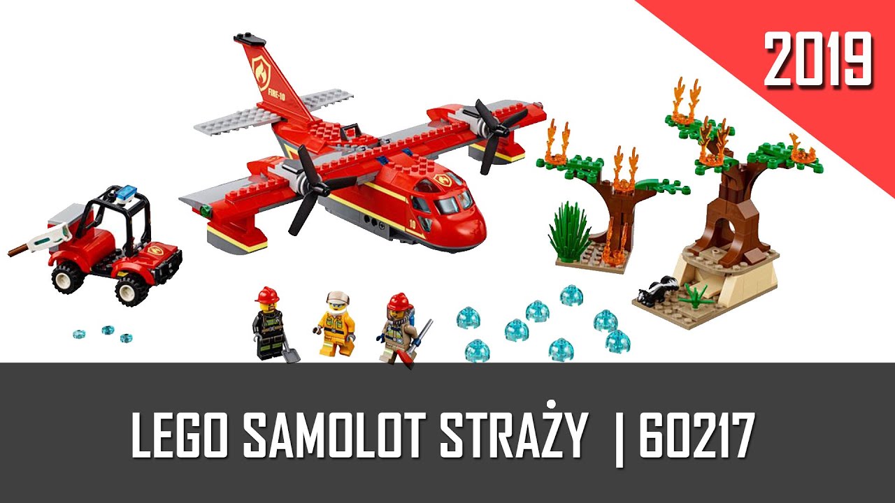 Klocki Lego City Samolot Straży Pożarnej 60217 | 2019 | Recenzja | U Norberta