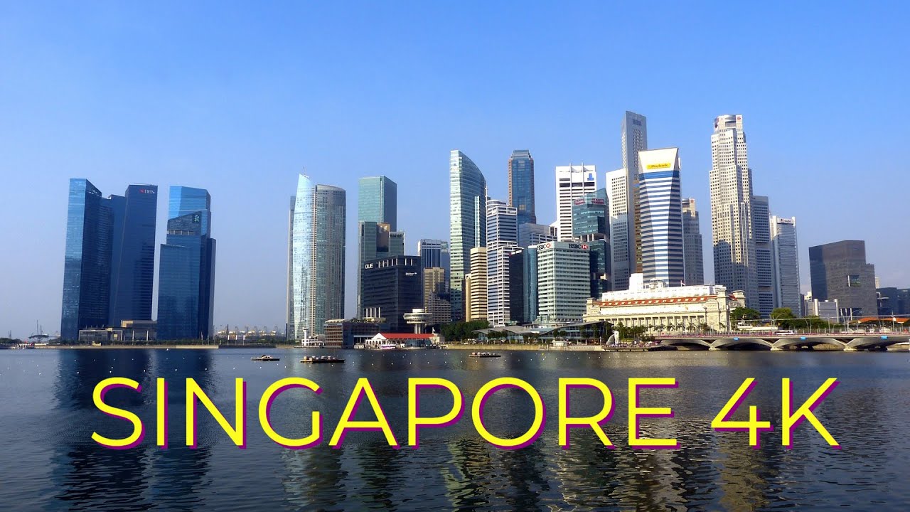 Driving in Singapore City Roads 4K