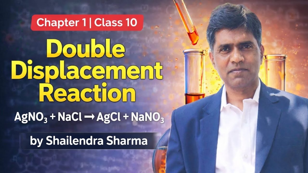 Double Displacement Reaction | Class 10 Science Chapter 1 | Easy Explanation 🔥