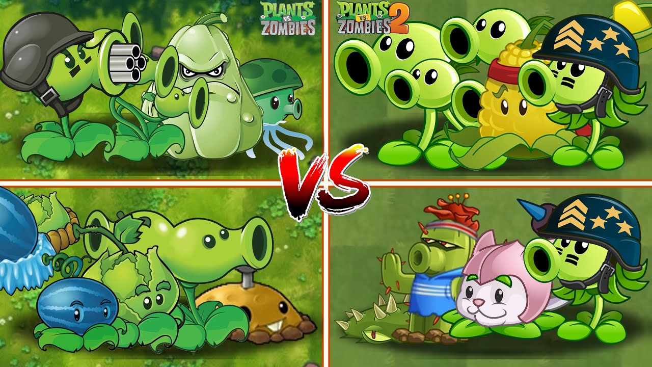 PVZ FUSION VS PVZ 2 - 4 Plant Team Vs Zombie Team - p24 - Who will win ? #gameplay #plantsvszombies2