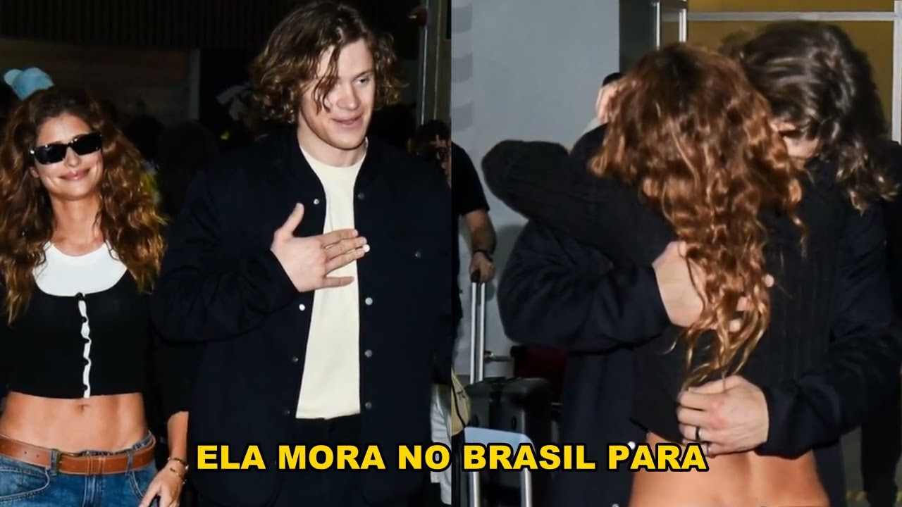 Lucas Pinheiro Braathen é recepcionado aos beijos por Isadora Cruz no Brasil