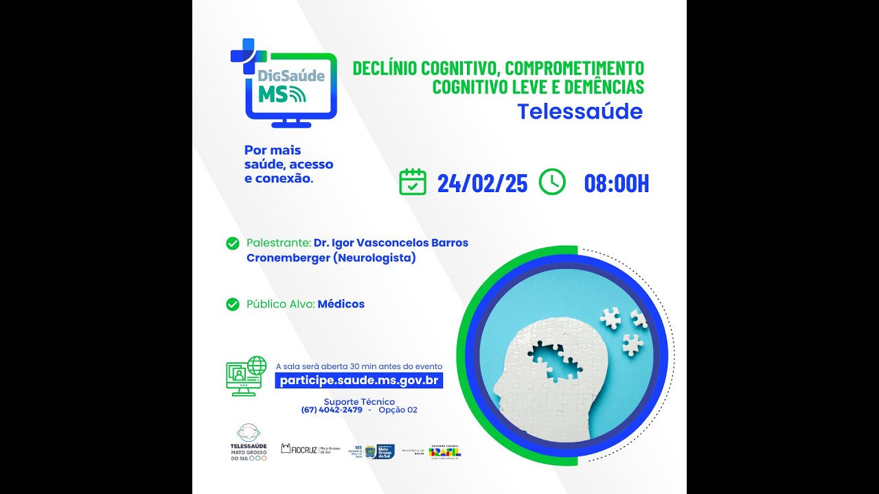 Web Aula Fiocruz - Decl&iacute;nio Cognitivo, comprometimento Cognitivo leve e Dem&ecirc;ncias