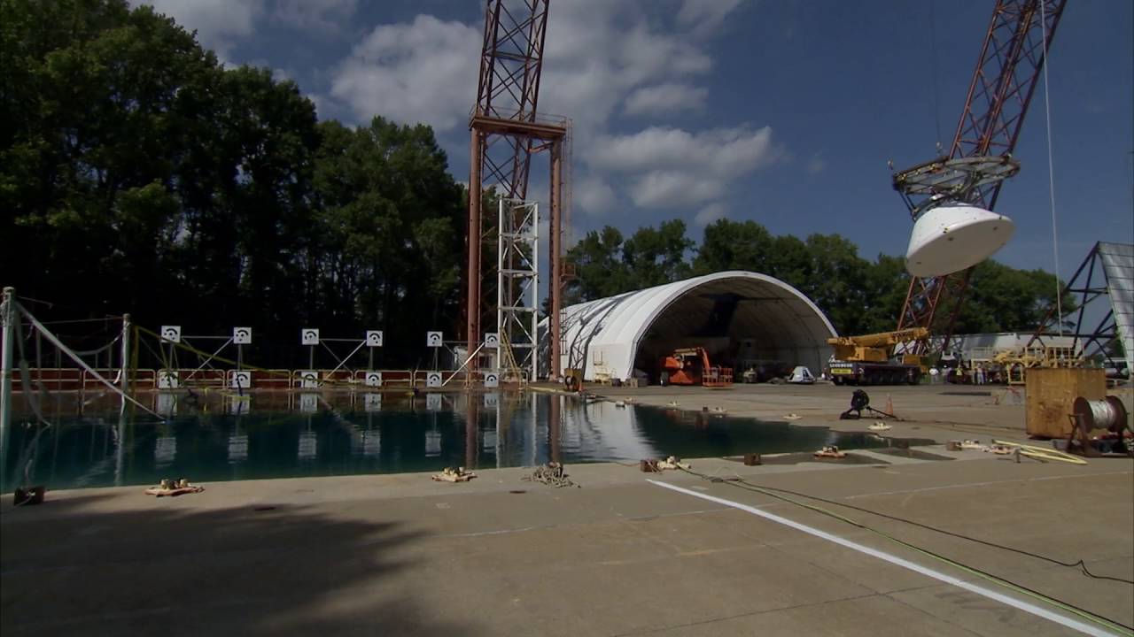 Orion Ground Test Article drop test Aug. 25, 2016