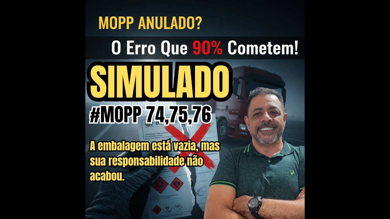 #MOPP 74,75,76 SIMULADO MOPP DETRAN 2025: As 3 Questões que Mais Reprovam!