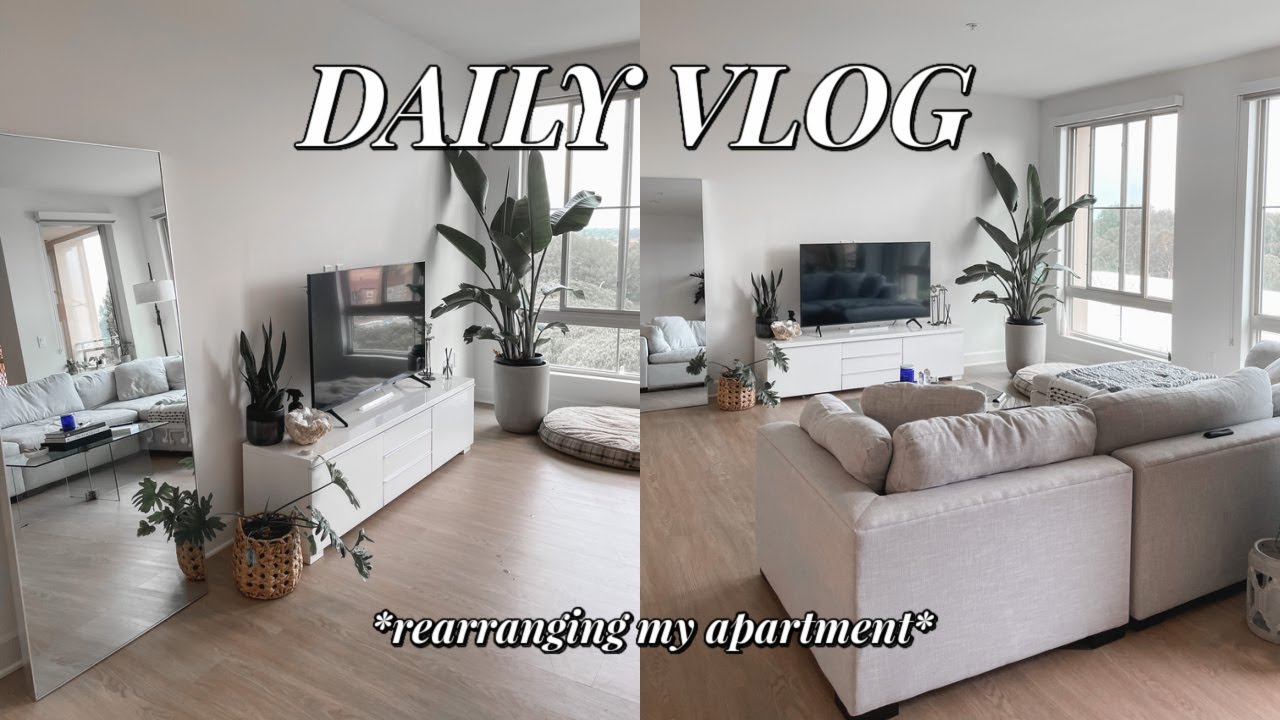 VLOG: rearranging and styling my apartment *mini updates + changes*