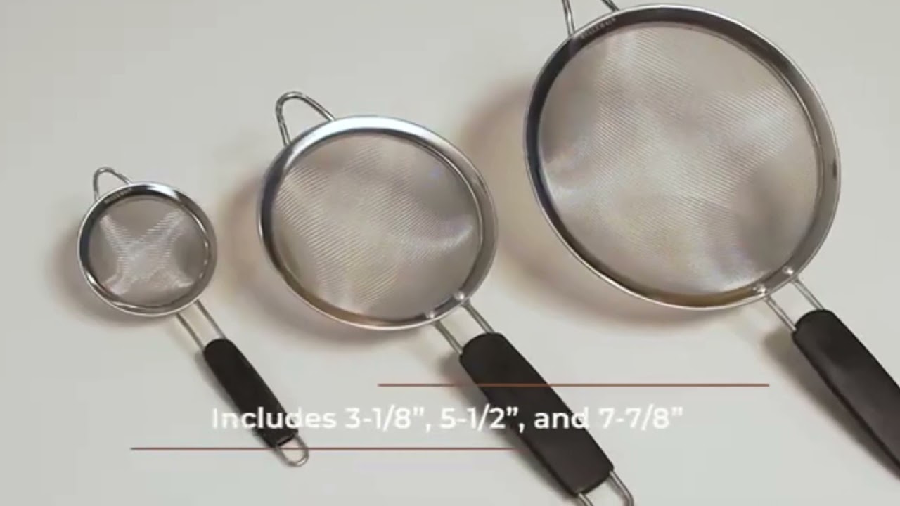 Bellemain Stainless Steel Fine Mesh Strainers