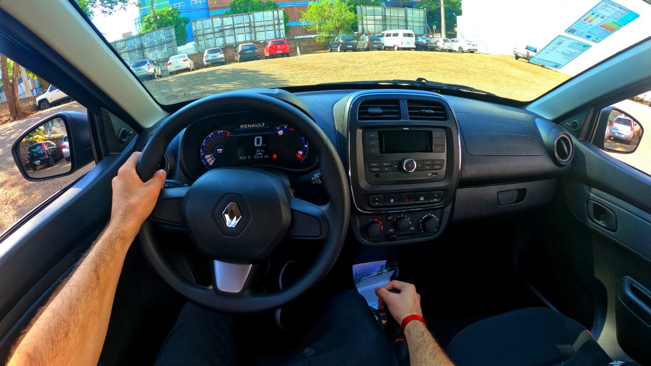 NEW Renault Kwid Zen 2022 / Самая дешевая машина в Бразилии/Тест-драйв от первого лица 4K(не говоря)