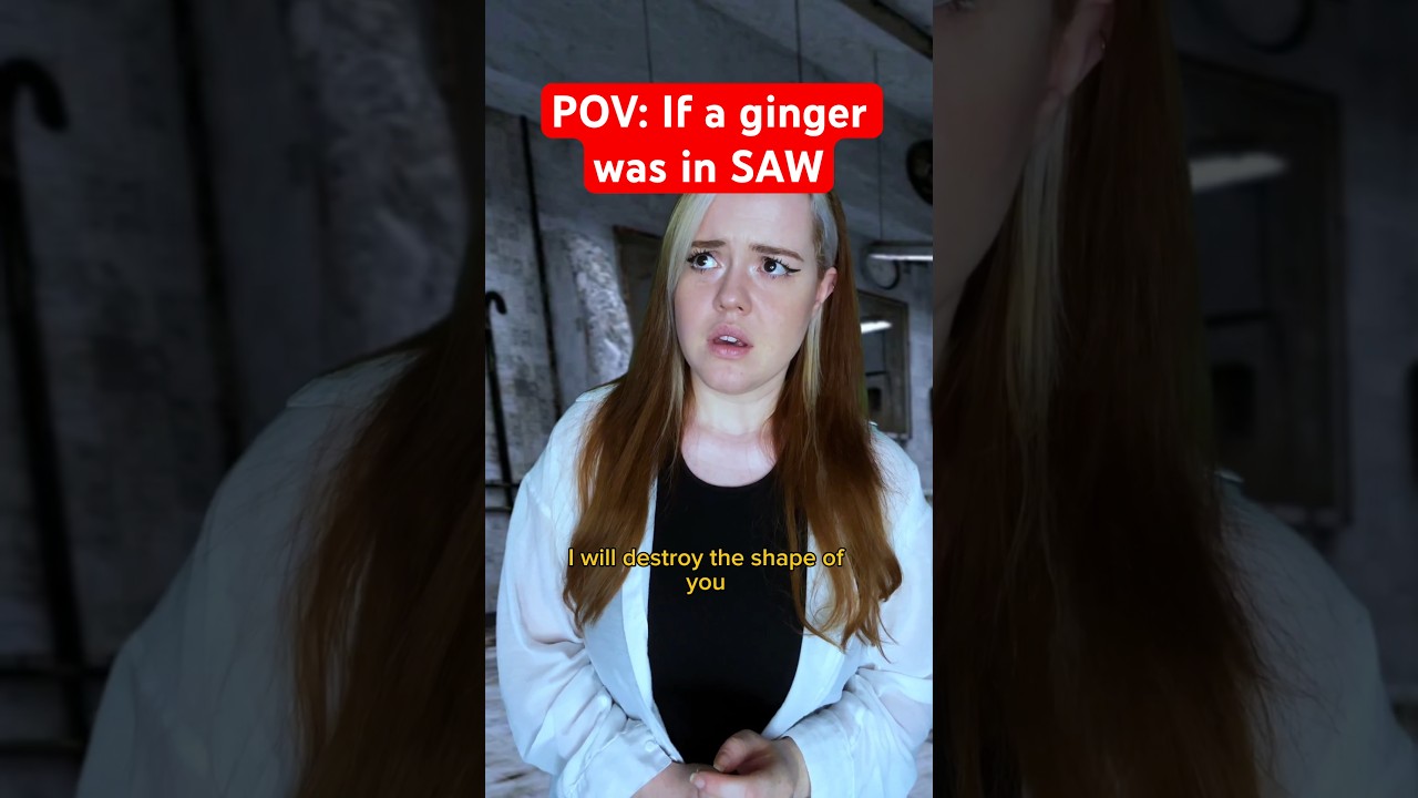 Jigsaw trapped the wrong ginger 👩🏻&zwj;🦰 #skit #saw #comedy #parody #sketch #ginger