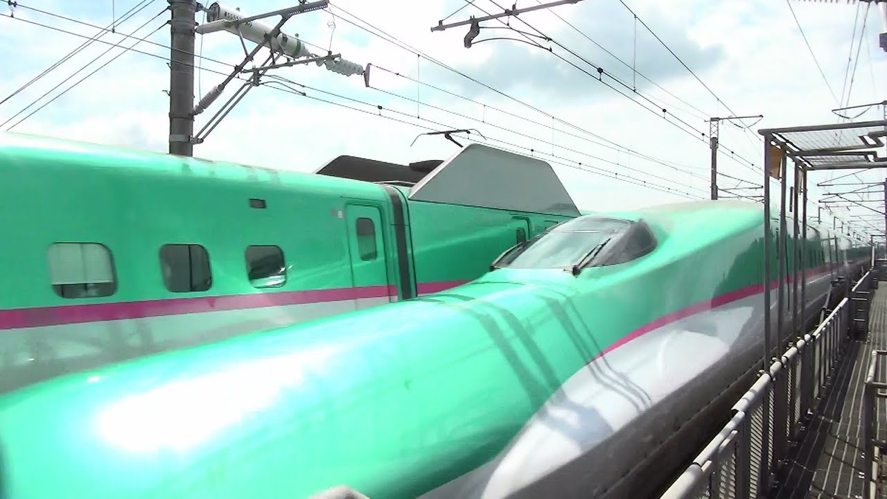 東北新幹線 迫力の高速通過映像集 くりこま高原駅 Ver.2 Shinkansen passing