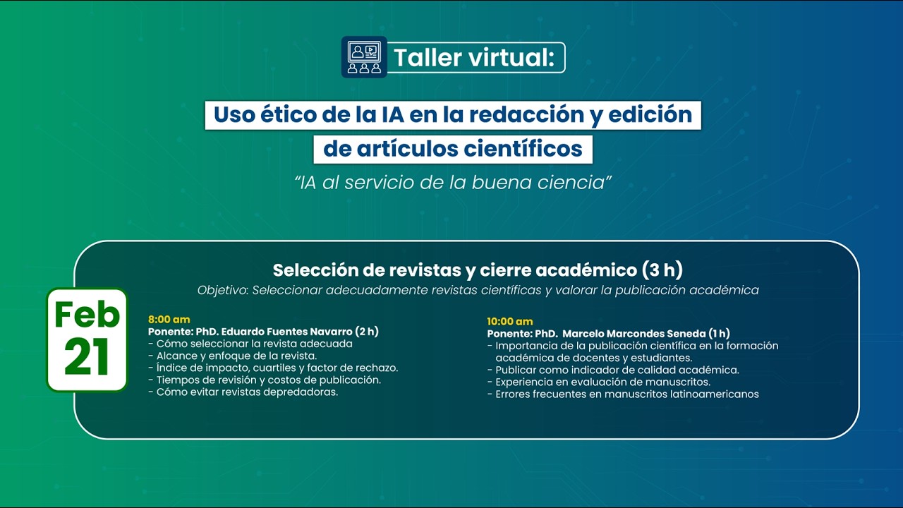 Selección de revistas y cierre académico