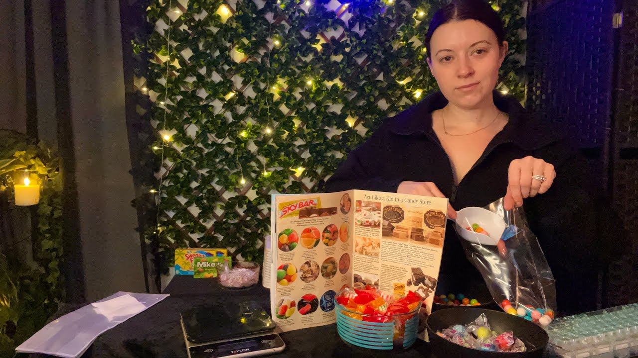 ASMR Candy Store 🍬 | Plastic Crinkles, Cash Register Buttons, Magazine Pages, Creamy Keyboard