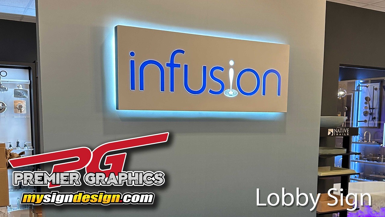 Infusion Lighted Lobby Sign
