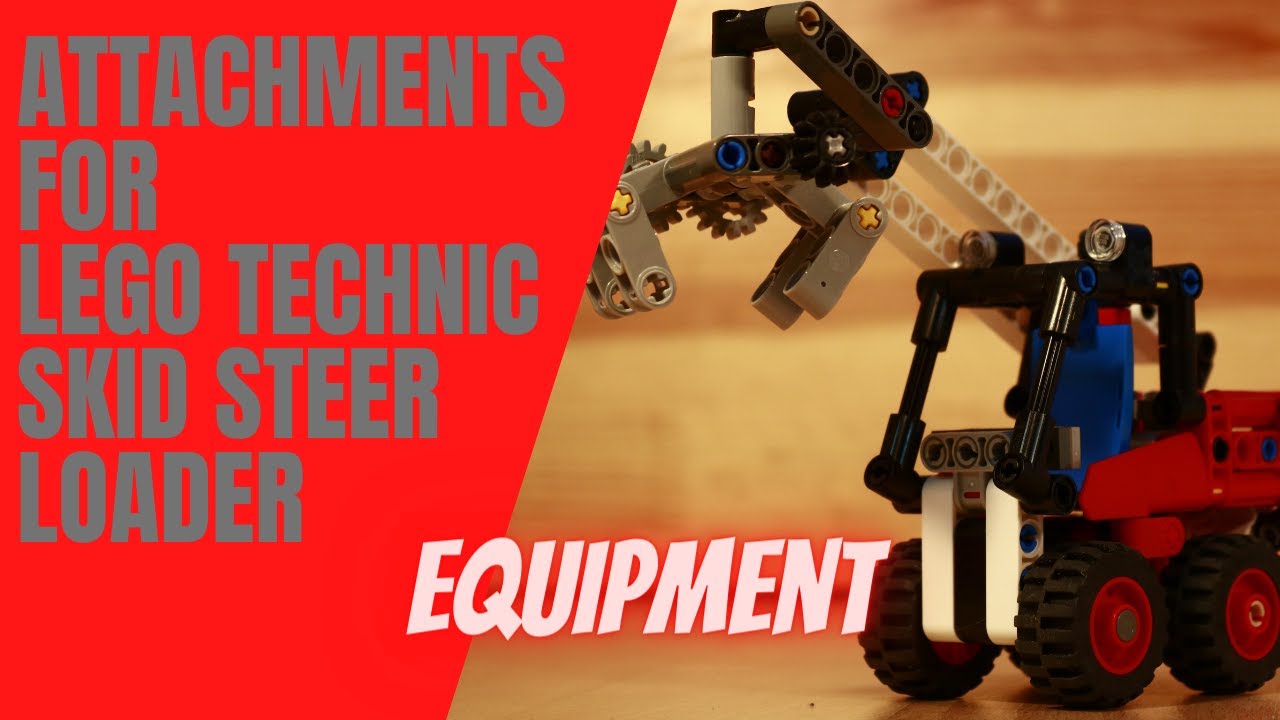 Attachments for LEGO TECHNIC skid steer loader 42116