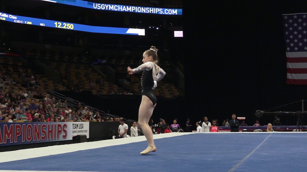 Sydney Morris – Floor Exercise – 2018 U.S. Gymnastics Championships – Junior Women Day 2