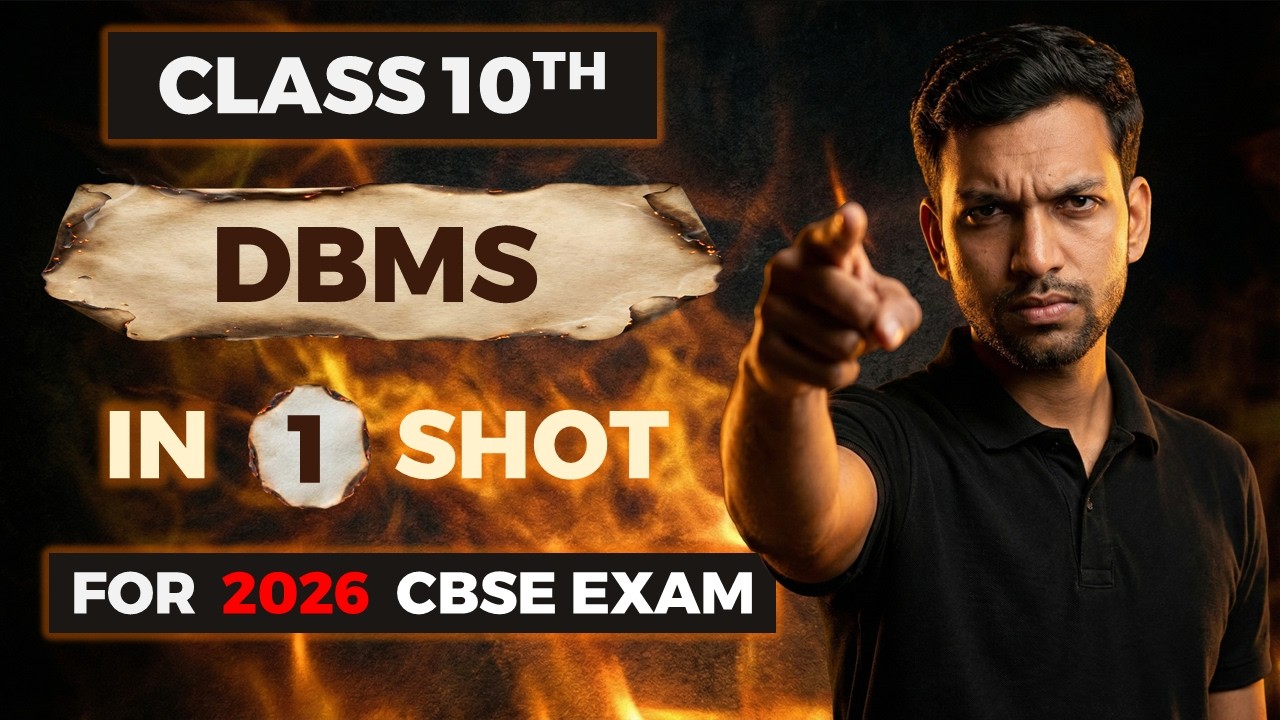 THE BEST DBMS One Shot || IT 402 Class 10 || Database Management System || CBSE 2025-26 Exam