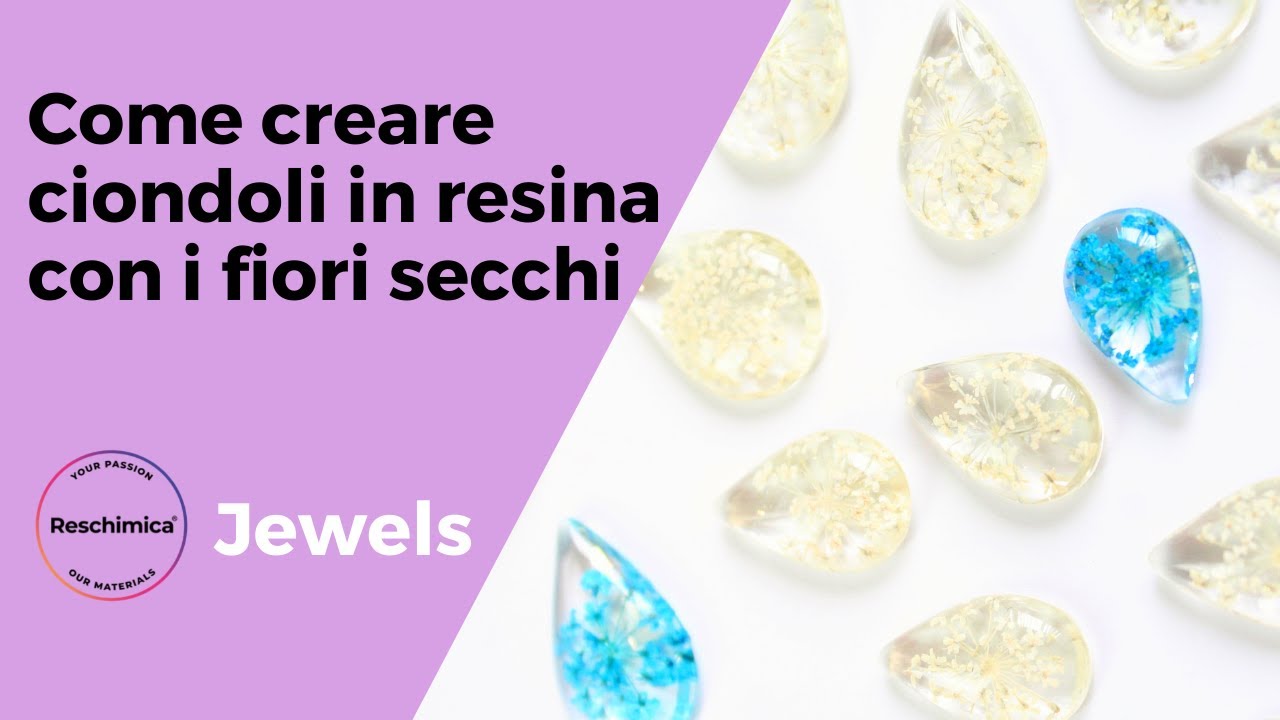 Come creare ciondoli in resina con i fiori secchi