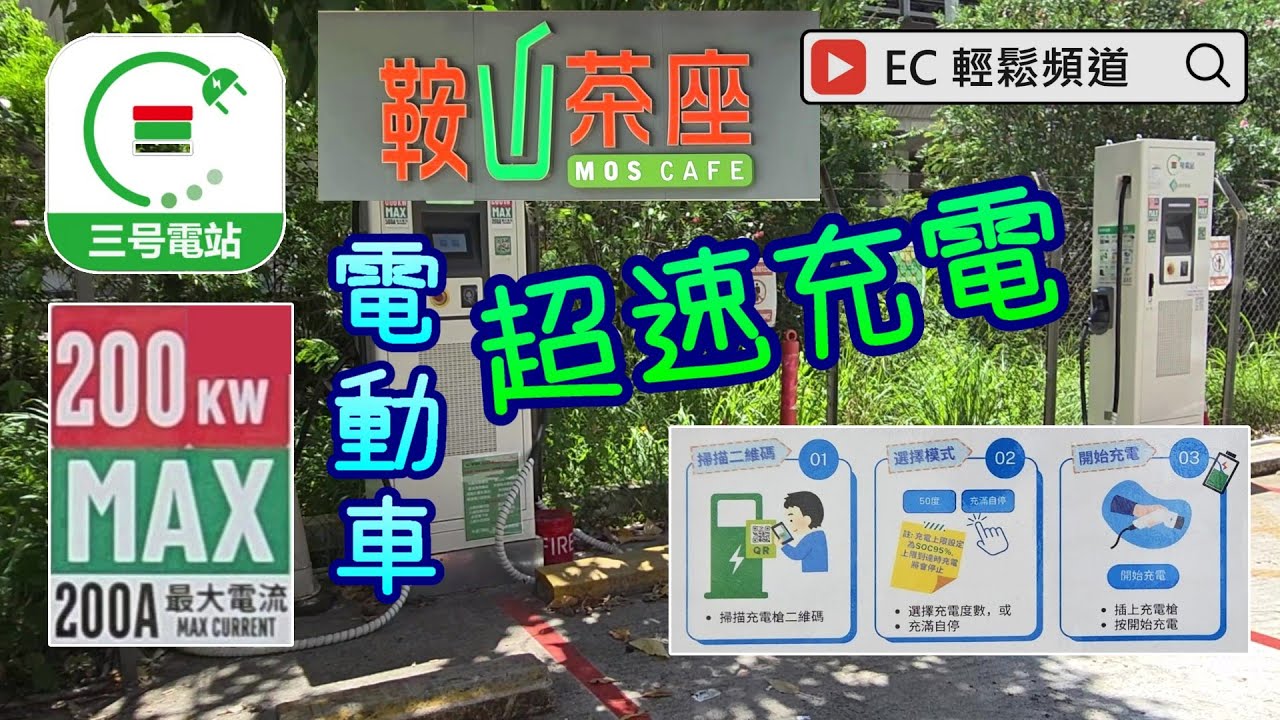 EV SUV (EP07) | 電動車 充電篇 | 超速充電 | 三號電站 |  鞍山停車場 | 鞍山茶座 | EV Charging | Three Charging EVHK | MOS Cafe