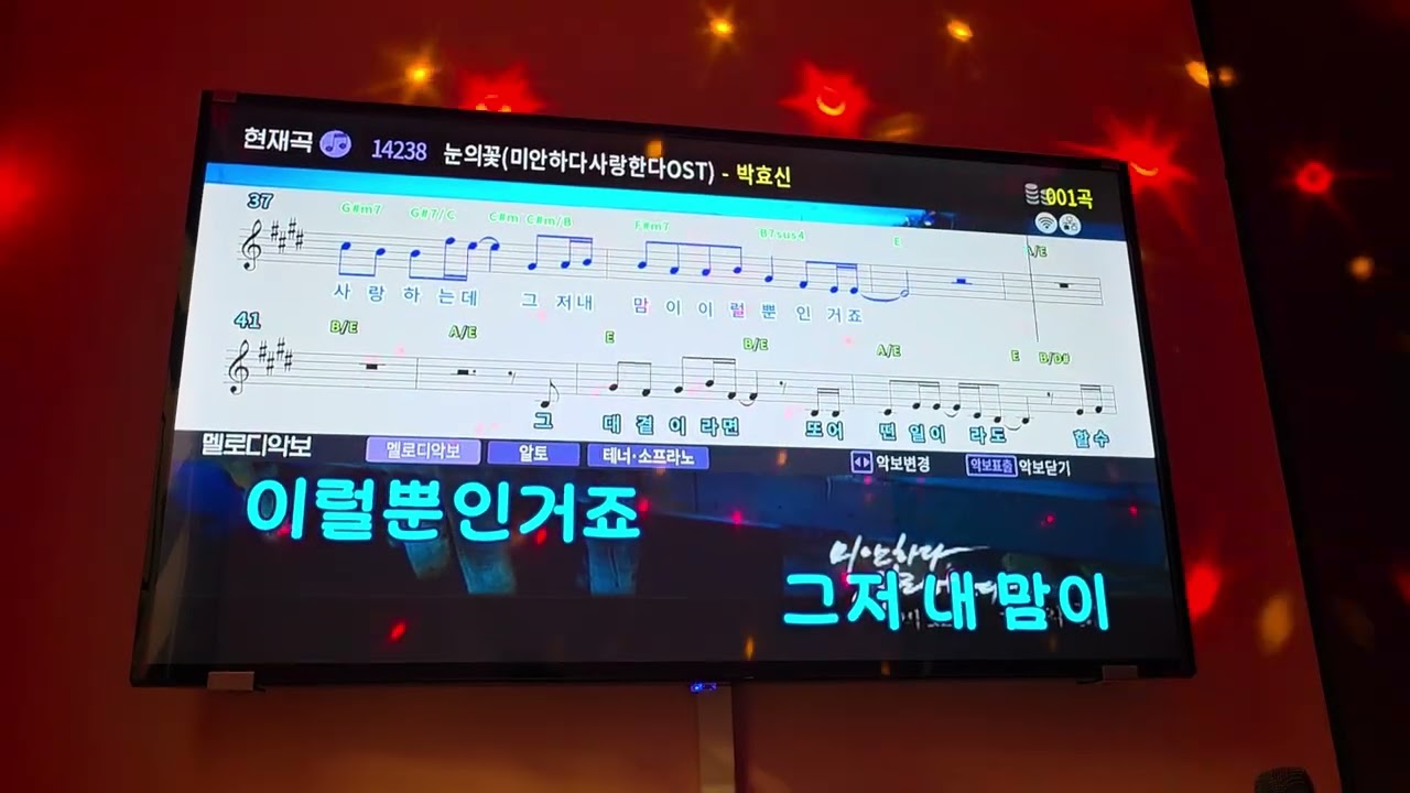 **짱샘노래(눈의꽃~박효신)