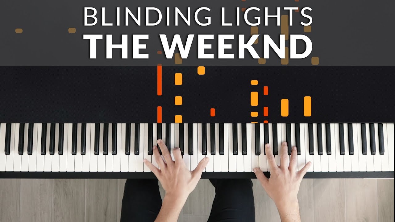 Blinding Lights - The Weeknd | Tutorial of my Piano Cover