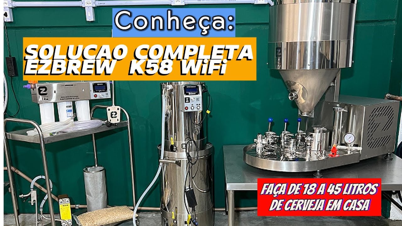 Faça Cerveja em Casa com Solução Completa EZbrew K58 e Fermentador Autorefrigerado e Pressurizado