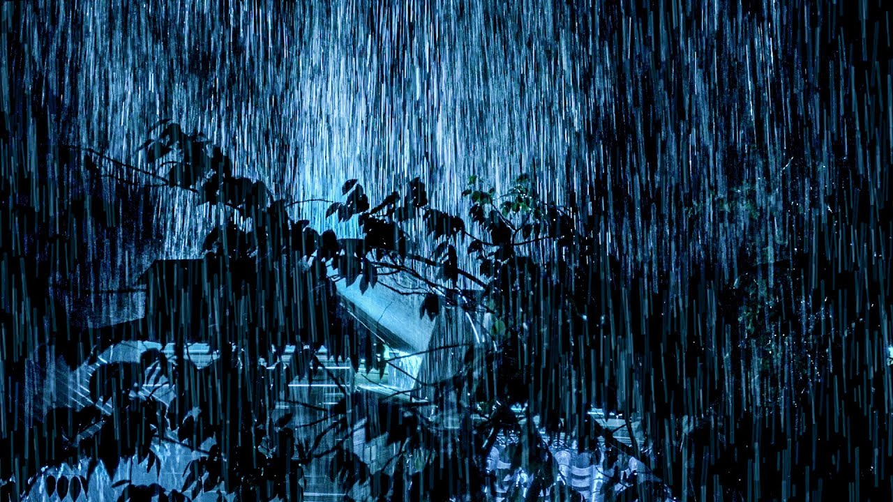 Quality Sleep with Powerful Rainstorm Sounds & Thunder Shaking on Fragile tin roof in Dark Forest