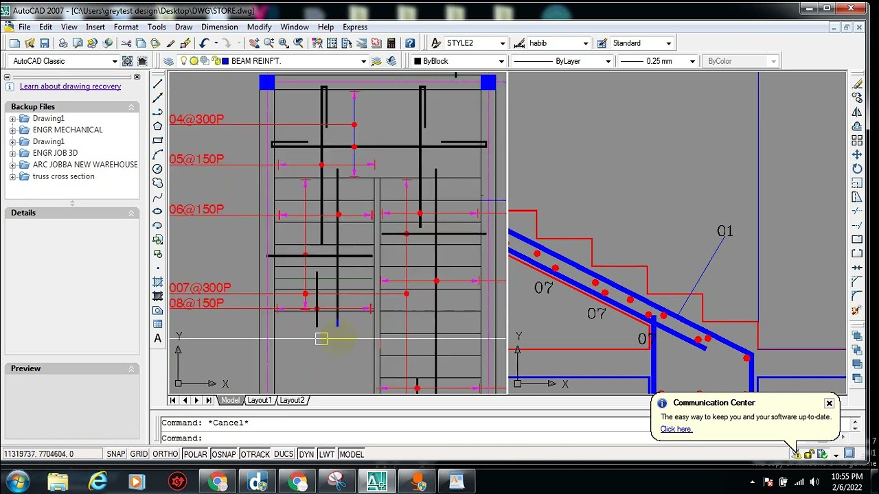 Staircase Cross Section Interpretation