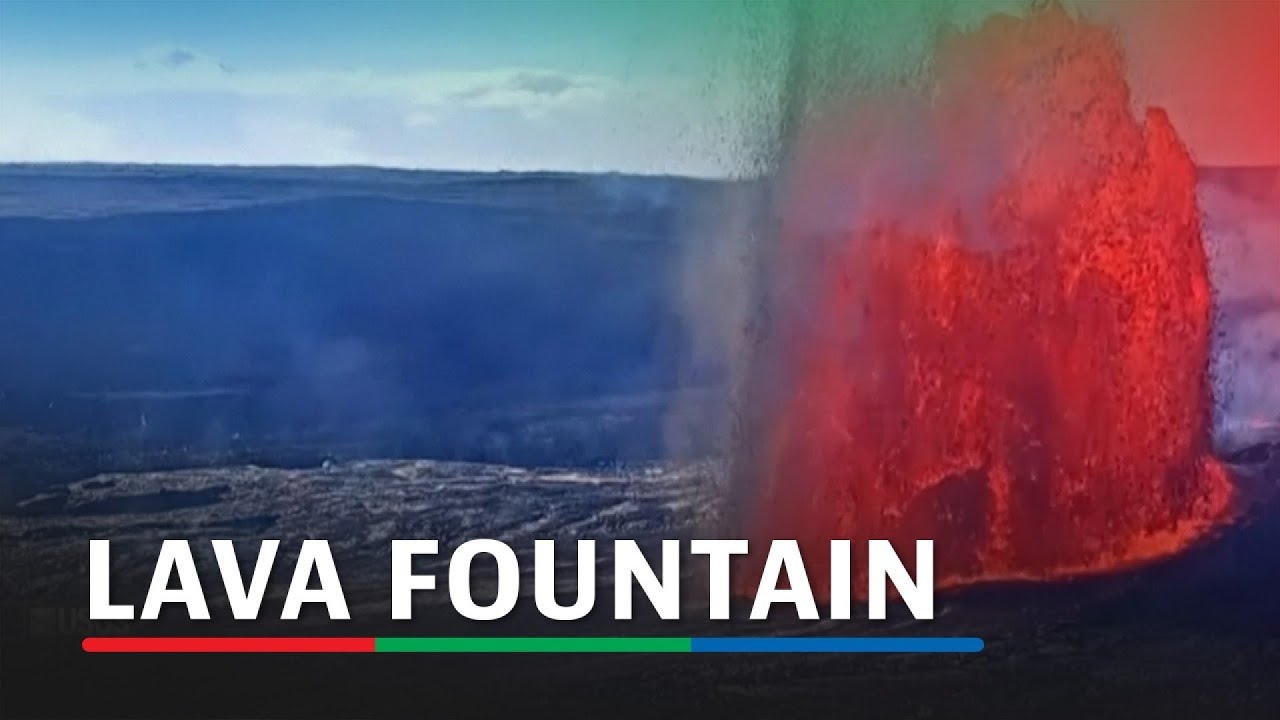 Hawaii’s Kilauea Volcano spews lava in high fountain | ABS-CBN News
