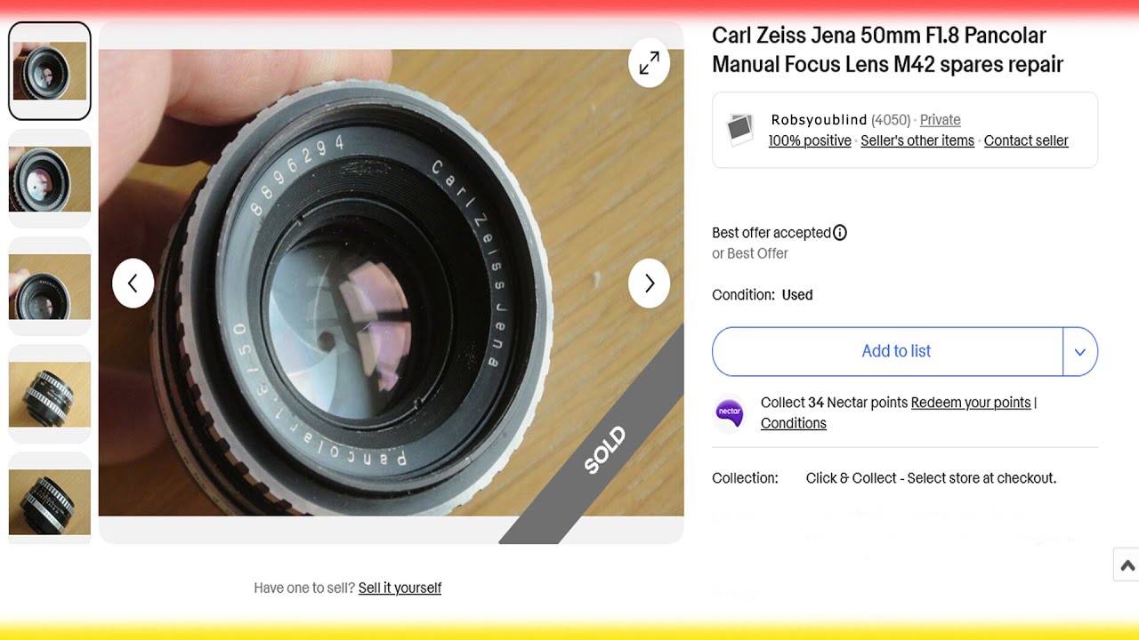 #52. Carl Zeiss Zebra Pancolar Repair : glass clean & aperture blade clean / pixel valve /
