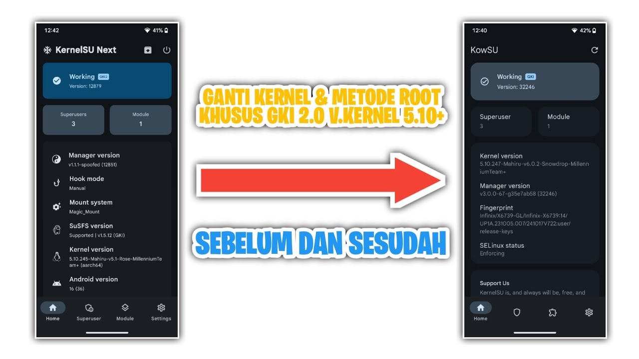 GKI 2.0 Tutorial! Cara Flash Kernel & Switch Root (KernelSU Next / SukiSU / KowSU)