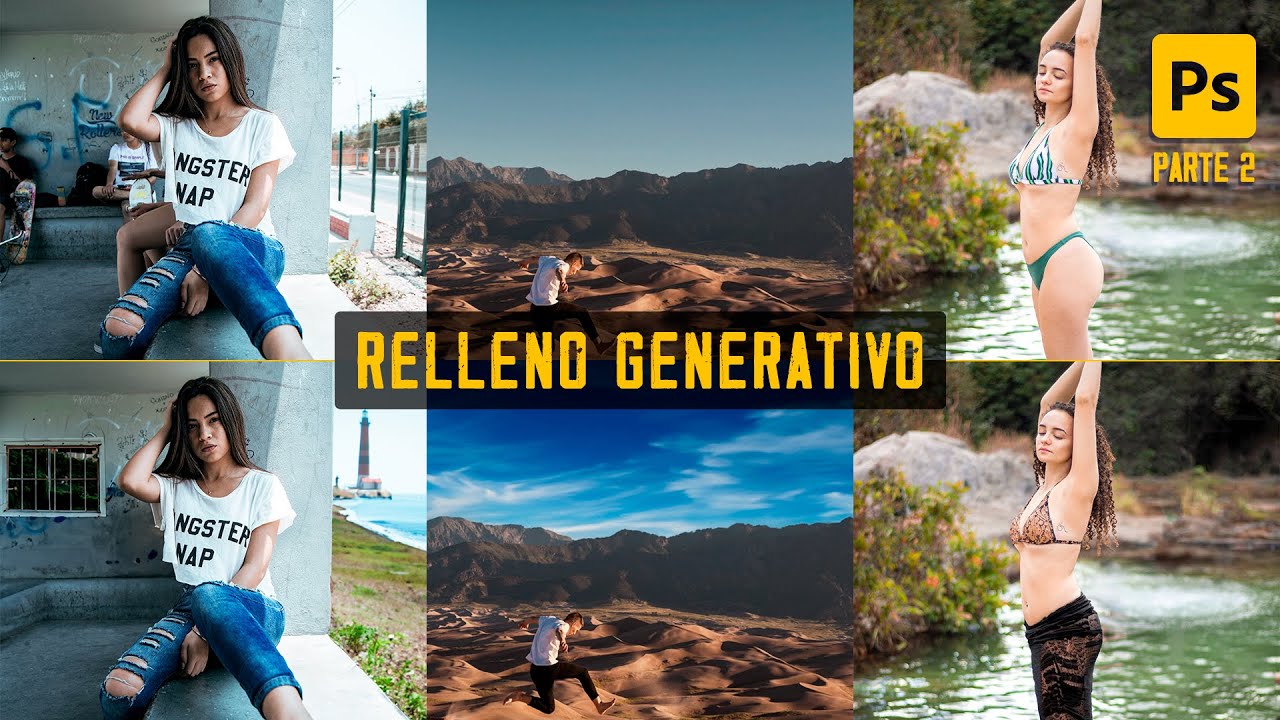 🤯 RELLENO GENERATIVO de Photoshop: Usos prácticos (Parte 2)