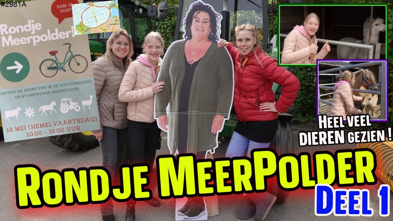 Rondje MEERPOLDER! We gaan kijken bij een ZORGBOERDERIJ, Melk Boerderij en PAARDEN Houderij #2981A
