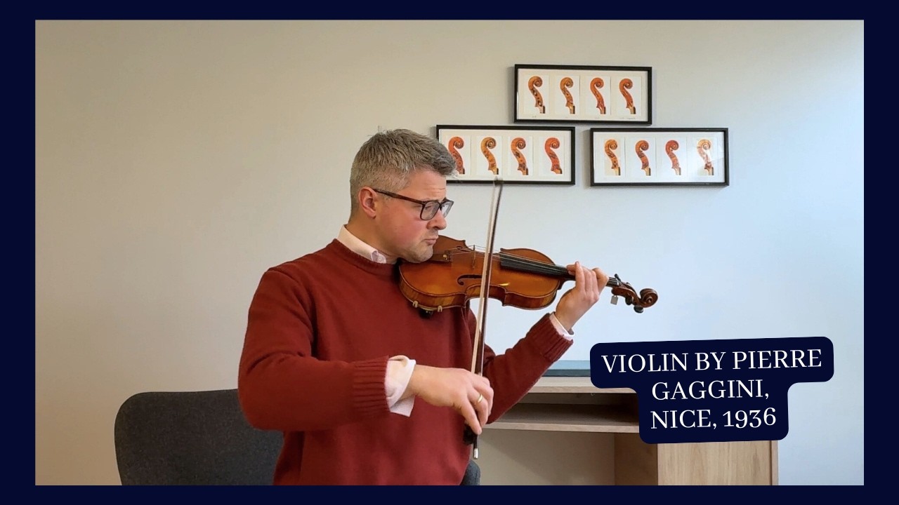 Tim Wright Fine Violins: Violin by Pierre Gaggini, Nice, 1936
