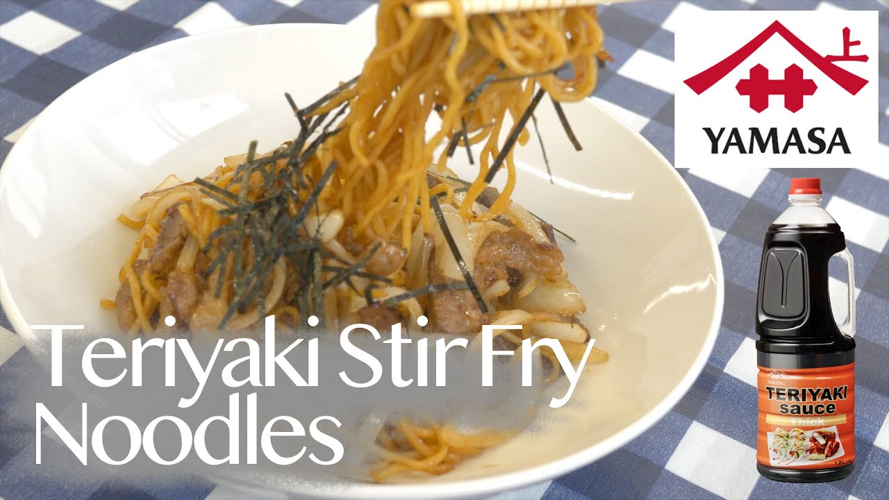 [YAMASA] Teriyaki Stir Fry Noodles/Japanese food recipe