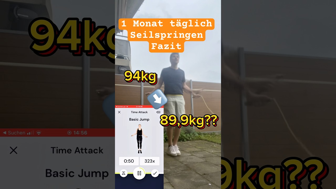 1 Monat jeden Tag Seilspringen - mein Fazit💪🏽 #seilspringen #springseil #motivation #abnehmen