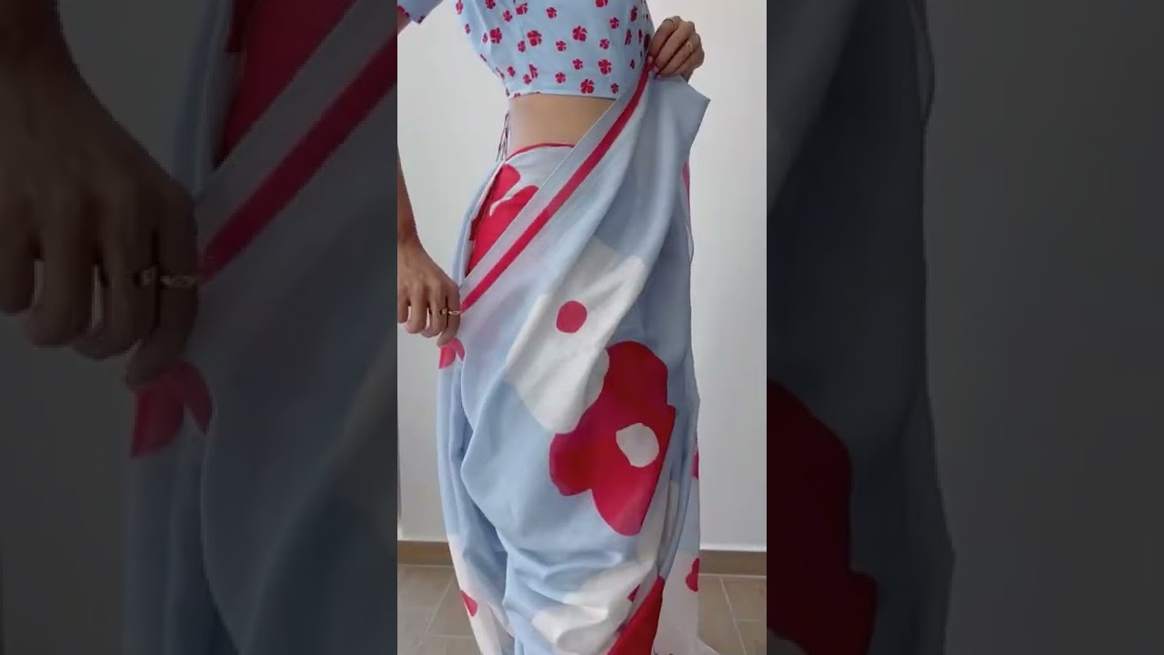 Nauvari saree drape 🌺