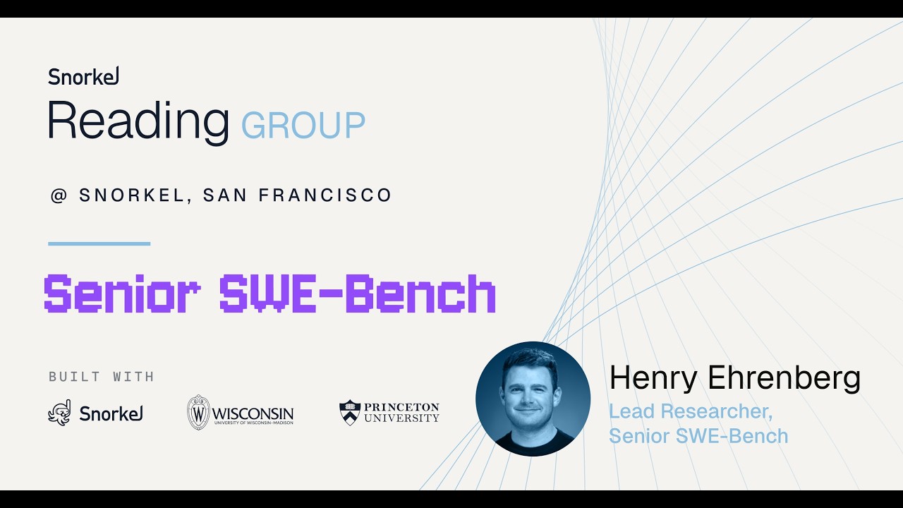 Senior SWE-Bench: Оценка агентов программирования | Snorkel AI Reading Group