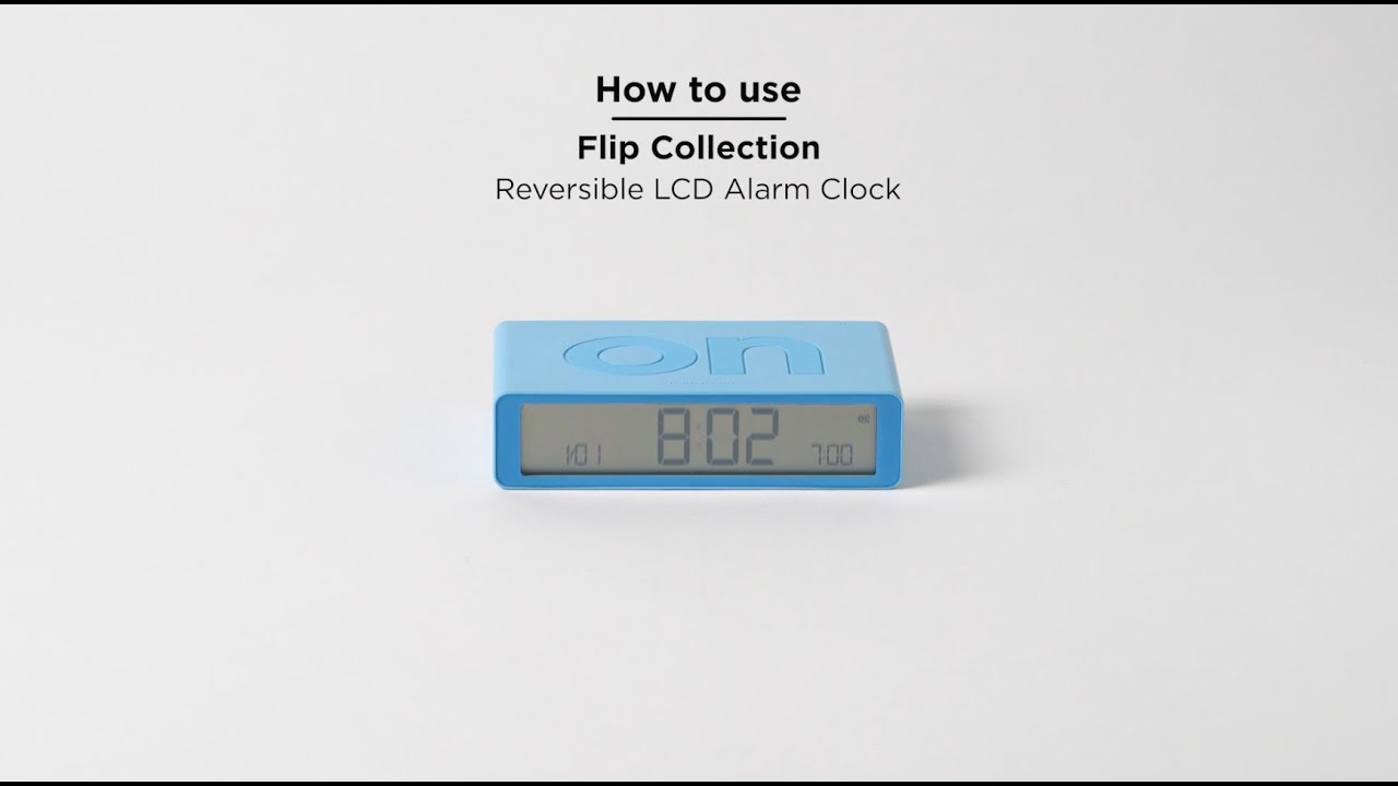 Lexon - How to use Flip alarm clock