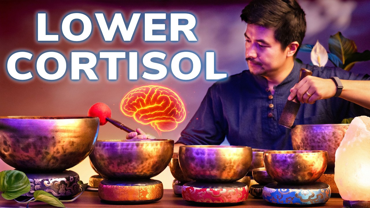 CALMING CORTISOL DETOX 💧 This Ancient Sound Will Calm You in Minutes | 3 Hours Tibetan Singing Bowls