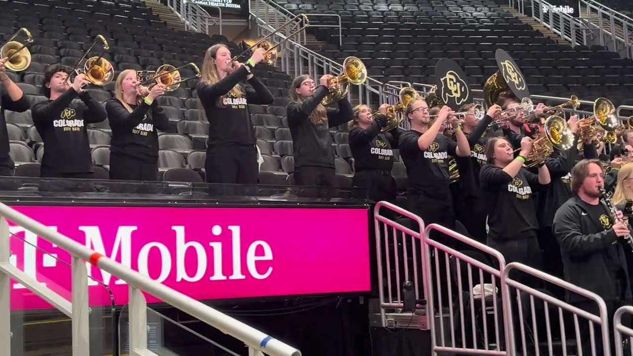 2026 Big XII Tournament. The Colorado Pep Band performs their alma mater.